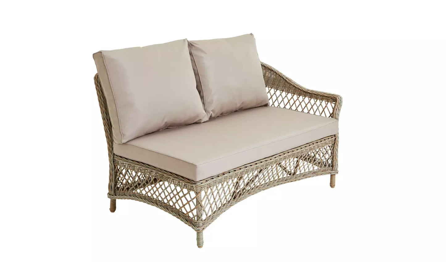Argos Home Palermo 3 Seater Rattan Effect Garden Sofa Set