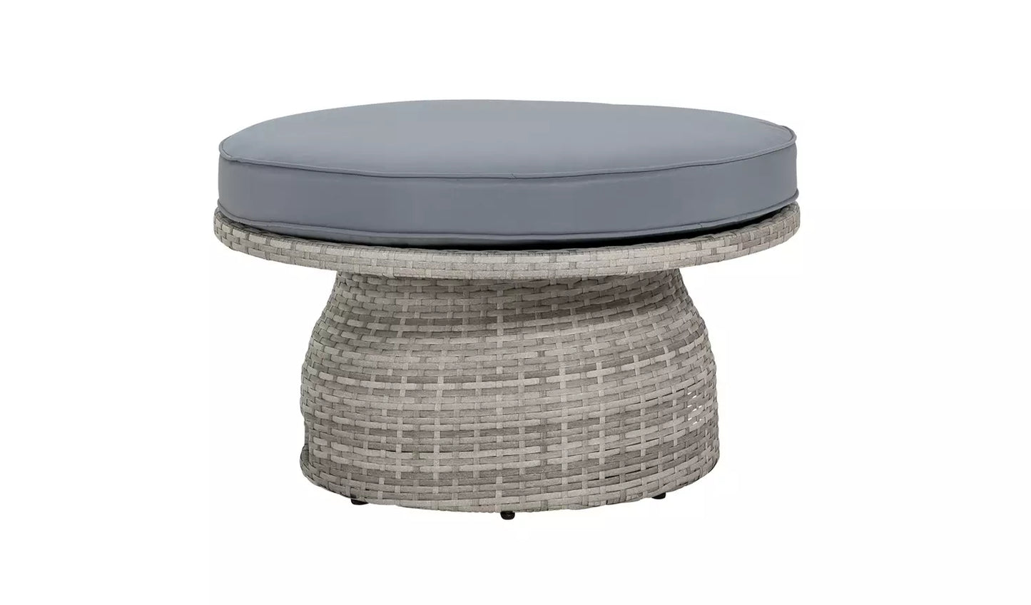 Argos Home Saturn 8 Seater Rattan Garden Sofa Set - Grey