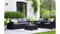 Keter California 5 Seater Sofa and Chair Set - Grey