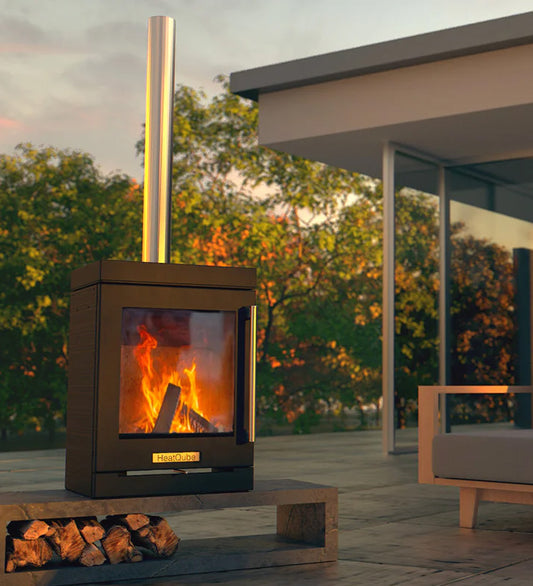 BBQube HeatQube Outdoor Wood Burning Stove