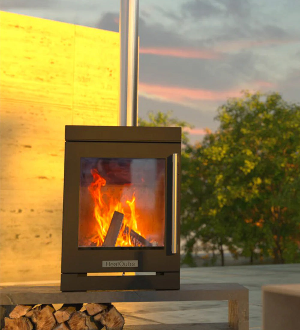 BBQube HeatQube Outdoor Wood Burning Stove
